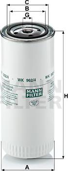 Mann-Filter WK 962/4 - Паливний фільтр avtolavka.club