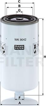 Mann-Filter WK 9042 x - Паливний фільтр avtolavka.club