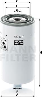 Mann-Filter WK 9010 - Паливний фільтр avtolavka.club