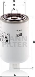 Mann-Filter WK 9165 x - Паливний фільтр avtolavka.club