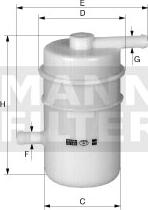 Mann-Filter WK 45 - Паливний фільтр avtolavka.club