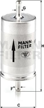 Mann-Filter WK 410 - Паливний фільтр avtolavka.club