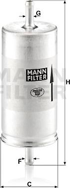 Mann-Filter WK 413 - Паливний фільтр avtolavka.club