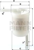 Mann-Filter WK 42/12 - Паливний фільтр avtolavka.club