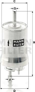 Mann-Filter WK 59 x - Паливний фільтр avtolavka.club