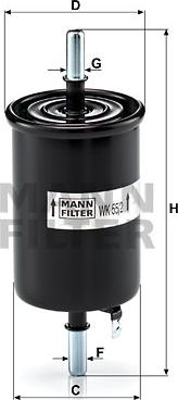 Mann-Filter WK 55/2 - Паливний фільтр avtolavka.club