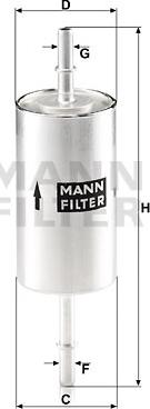 Mann-Filter WK 512/1 - Паливний фільтр avtolavka.club