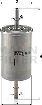 Mann-Filter WK 512/2 - Паливний фільтр avtolavka.club
