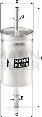 Mann-Filter WK 512 - Паливний фільтр avtolavka.club