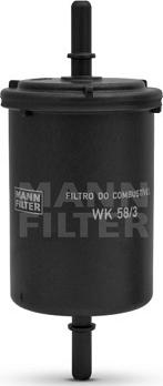 Mann-Filter WK 58/3 - Паливний фільтр avtolavka.club