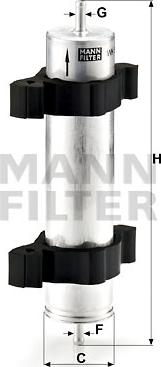Mann-Filter WK 521/2 - Паливний фільтр avtolavka.club