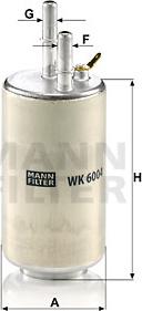 Mann-Filter WK 6004 - Паливний фільтр avtolavka.club