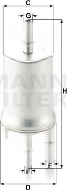 Mann-Filter WK 6015 - Паливний фільтр avtolavka.club