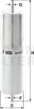 Mann-Filter WK 6011 - Паливний фільтр avtolavka.club