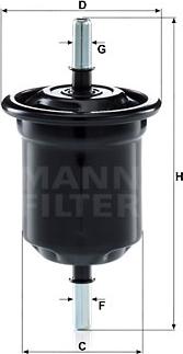 Mann-Filter WK 6013 - Паливний фільтр avtolavka.club