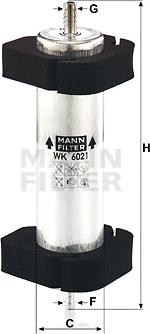Mann-Filter WK 6021 - Паливний фільтр avtolavka.club