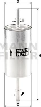 Mann-Filter WK 614/46 - Паливний фільтр avtolavka.club