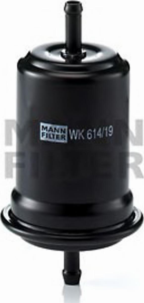 Mann-Filter WK 614/19 - Паливний фільтр avtolavka.club