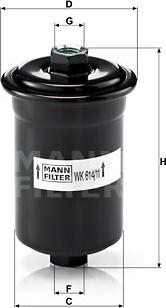 Mann-Filter WK 614/11 - Паливний фільтр avtolavka.club