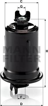 Mann-Filter WK 614/8 - Паливний фільтр avtolavka.club