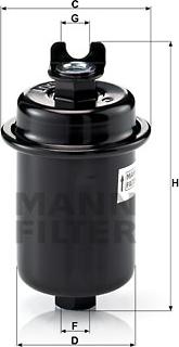 Mann-Filter WK 612/4 - Паливний фільтр avtolavka.club