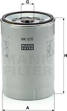 Mann-Filter WK 1070 x - Паливний фільтр avtolavka.club