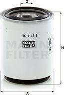 Mann-Filter WK 1142/2 x - Паливний фільтр avtolavka.club