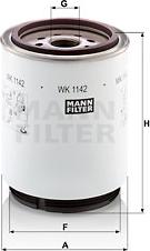 Mann-Filter WK 1142 x - Паливний фільтр avtolavka.club