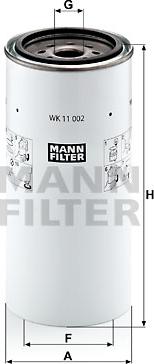 Mann-Filter WK 11 002 x - Паливний фільтр avtolavka.club