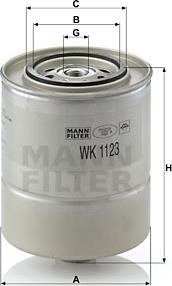Mann-Filter WK 1123 - Паливний фільтр avtolavka.club