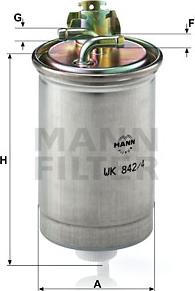 Mann-Filter WK 842/4 - Паливний фільтр avtolavka.club