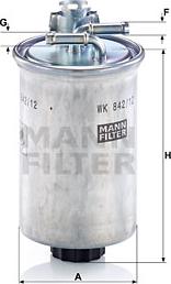 Mann-Filter WK 842/12 x - Паливний фільтр avtolavka.club