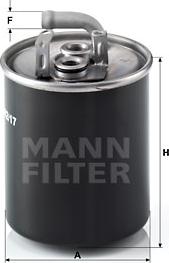 Mann-Filter WK 842/17 - Паливний фільтр avtolavka.club