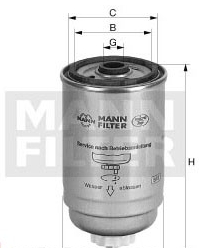 Mann-Filter WK 842/2 (10) - Паливний фільтр avtolavka.club