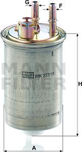 Mann-Filter WK 853/18 - Паливний фільтр avtolavka.club