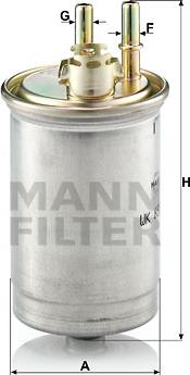 Mann-Filter WK 853/7 - Паливний фільтр avtolavka.club