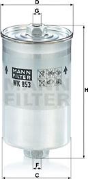 Mann-Filter WK 853 - Паливний фільтр avtolavka.club