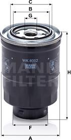 Mann-Filter WK 8052 z - Паливний фільтр avtolavka.club