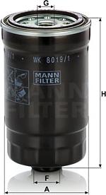 Mann-Filter WK 8019/1 - Паливний фільтр avtolavka.club