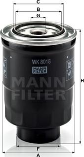Mann-Filter WK 8018 x - Паливний фільтр avtolavka.club