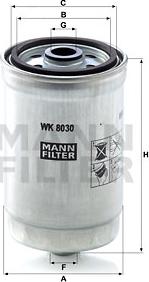 Mann-Filter WK 8030 - Паливний фільтр avtolavka.club