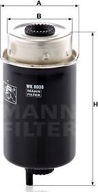 Mann-Filter WK 8038 - Паливний фільтр avtolavka.club