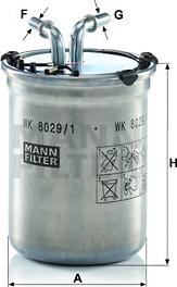 Mann-Filter WK 8029/1 - Паливний фільтр avtolavka.club
