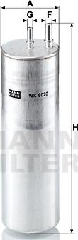 Mann-Filter WK 8020 - Паливний фільтр avtolavka.club