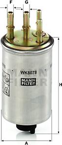 Mann-Filter WK 8078 - Паливний фільтр avtolavka.club