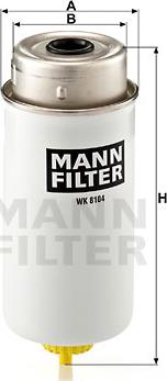 Mann-Filter WK 8104 - Паливний фільтр avtolavka.club