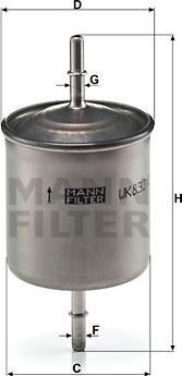 Mann-Filter WK 832/2 - Паливний фільтр avtolavka.club
