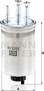 Mann-Filter WK 829/3 - Паливний фільтр avtolavka.club