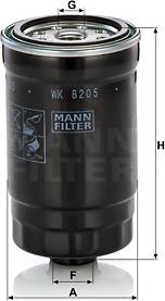 Mann-Filter WK 820/5 - Паливний фільтр avtolavka.club