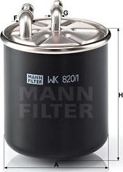 Mann-Filter WK 820/1 - Паливний фільтр avtolavka.club